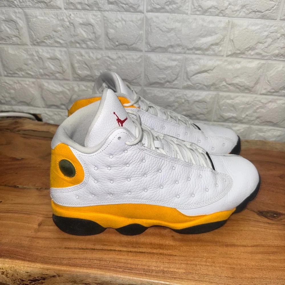 Air Jordan 13 Retro Del Sol White Yellow 414571-167 Mens‎ Size 11